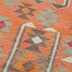 Turkish Handwoven Vintage Herki Kilim 103 cm x 338 cm