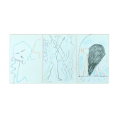 Jean Cocteau – Rare ensemble de 3 lithographies – 1957 – Édition limitée