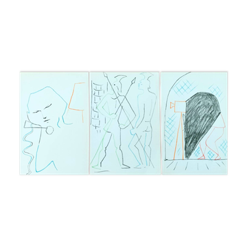 Jean Cocteau – Rare ensemble de 3 lithographies – 1957 – Édition limitée