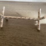 11 knife holders vintage silver metal