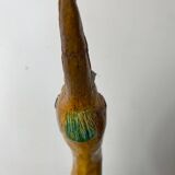 Large ceramic wading bird signed Thimo