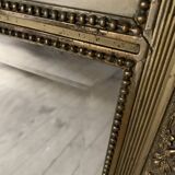 Gilded trumeau fireplace mirror