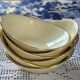 Lot de 6 assiettes creuses ovales jaunes Salins modèle Tivoli