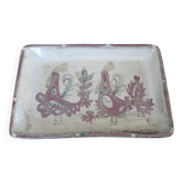 Ceramic dish by Gustave Reynaud 41cm Vallauris 1960 signed
