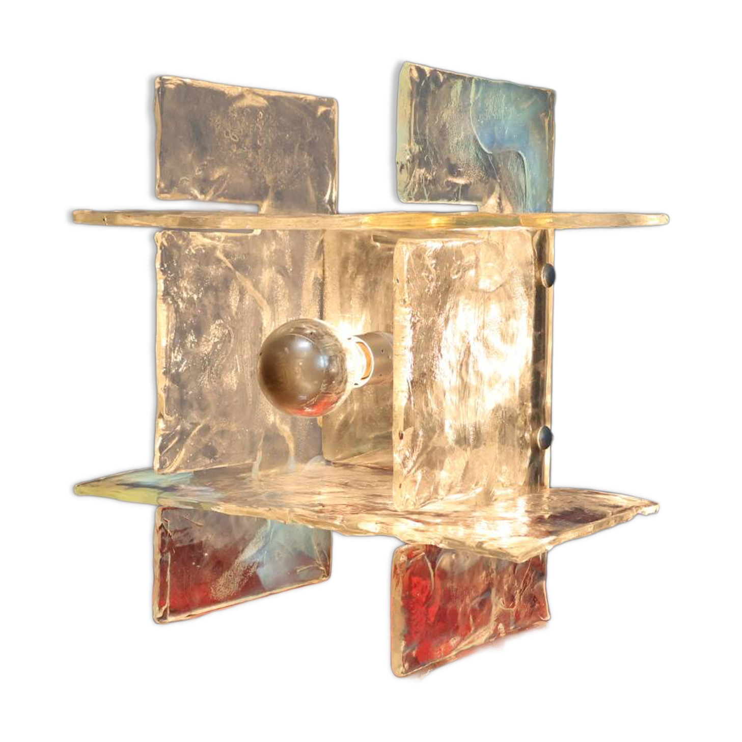 Carlo Nason Mazzega Lampada Da Tavolo/parete vetro iridescente Design