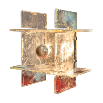 Carlo Nason Mazzega Lampada Da Tavolo/parete vetro iridescente Design