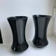 pair of black opaline vases early twentieth century