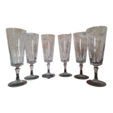 Set of 6 champagne flutes