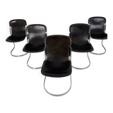 Set of 5 Cidue chairs, Italy 1970
