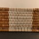 Rattan handbag and scoubidou's threads, 1950