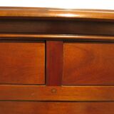 Rare - 6 drawer chest of drawers - mahogany - Louis xvi style - spinning top feet