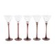 Set of five glasses, Danish design, 1970s, manufactured in Denmark