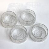 Set of 4 vintage fruit bowls - Boussu glassware