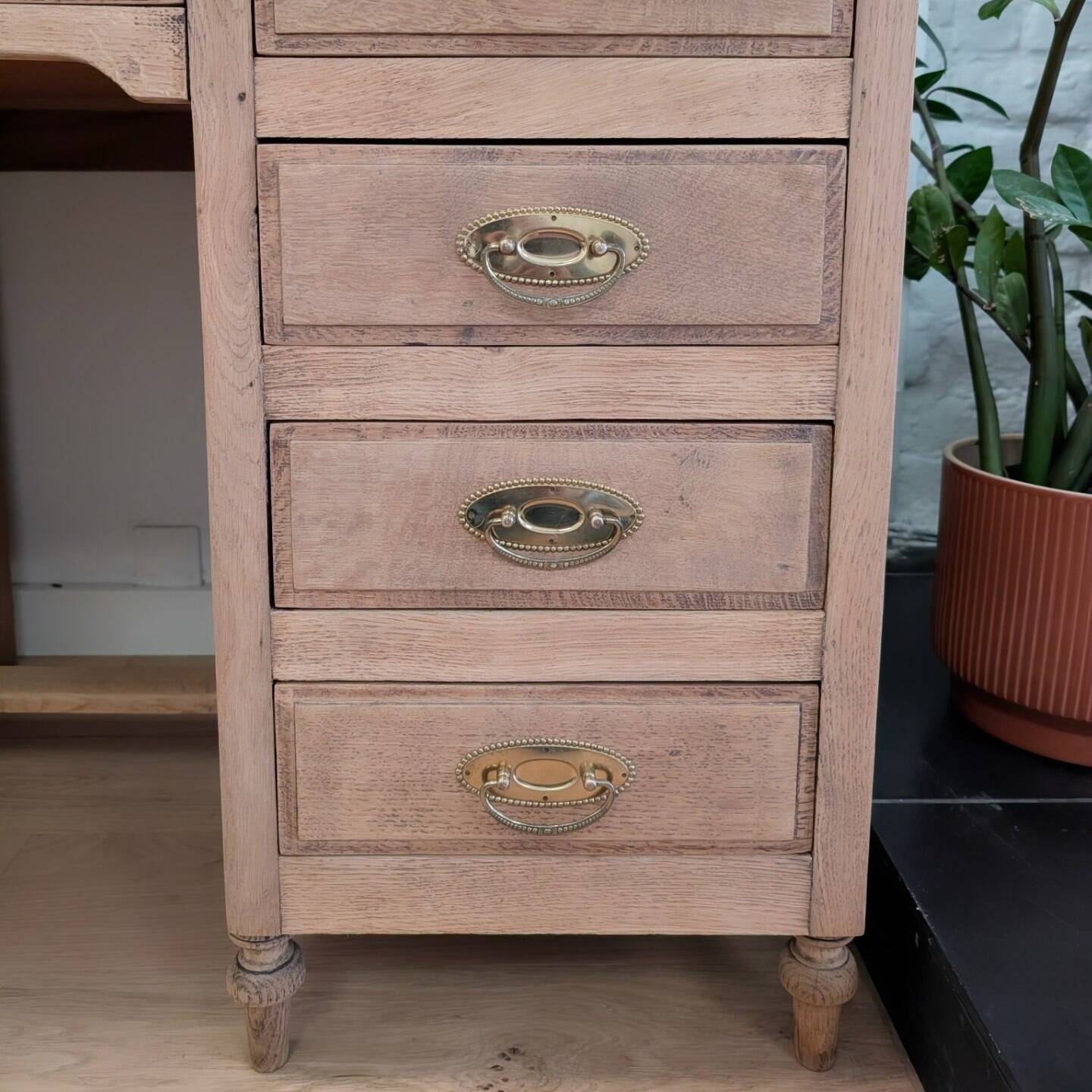 Solid wood desk