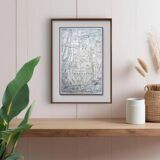 Bois de Boulogne, old map, printed in 1914.