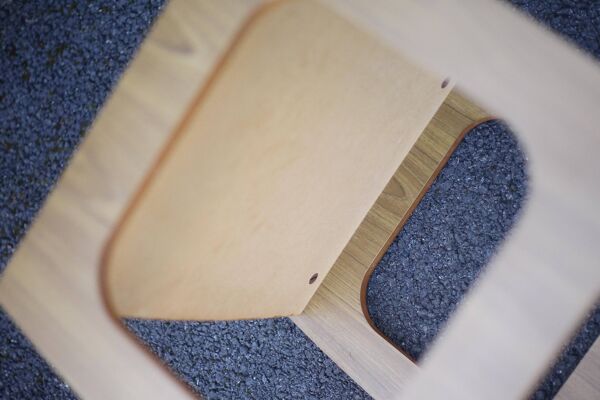 Paire de table gigogne bois scandinave style, table basse, table de chevet