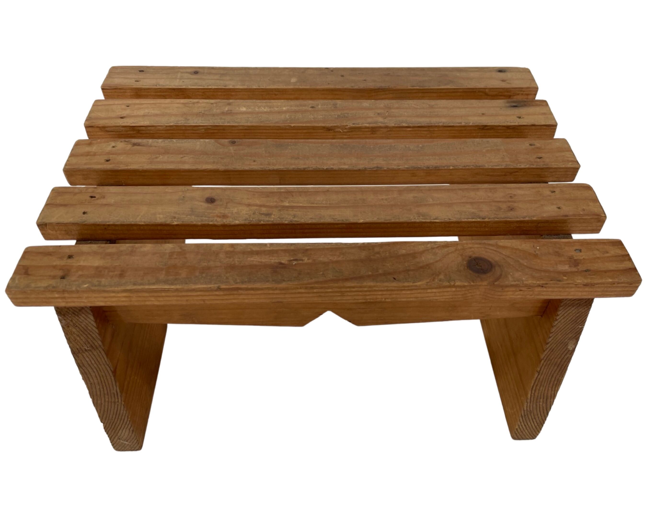 Vintage brutalist footstool minimalist design