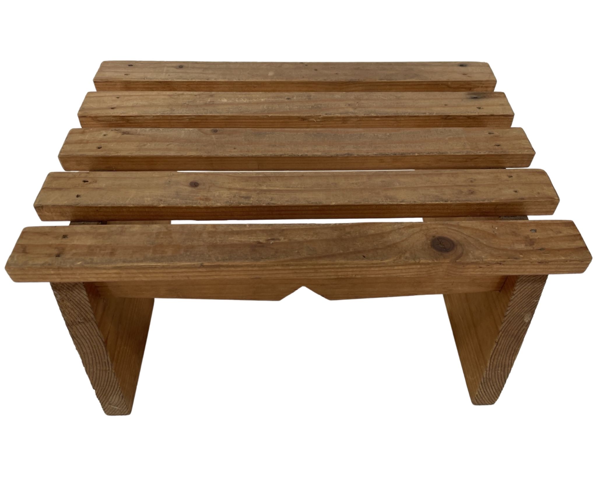 Vintage brutalist footstool minimalist design