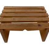 Vintage brutalist footstool minimalist design