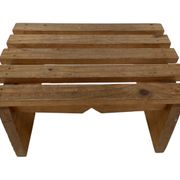 Vintage brutalist footstool minimalist design