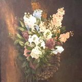 JOHN BROCY (1840-1900) HST "basket of flowers"