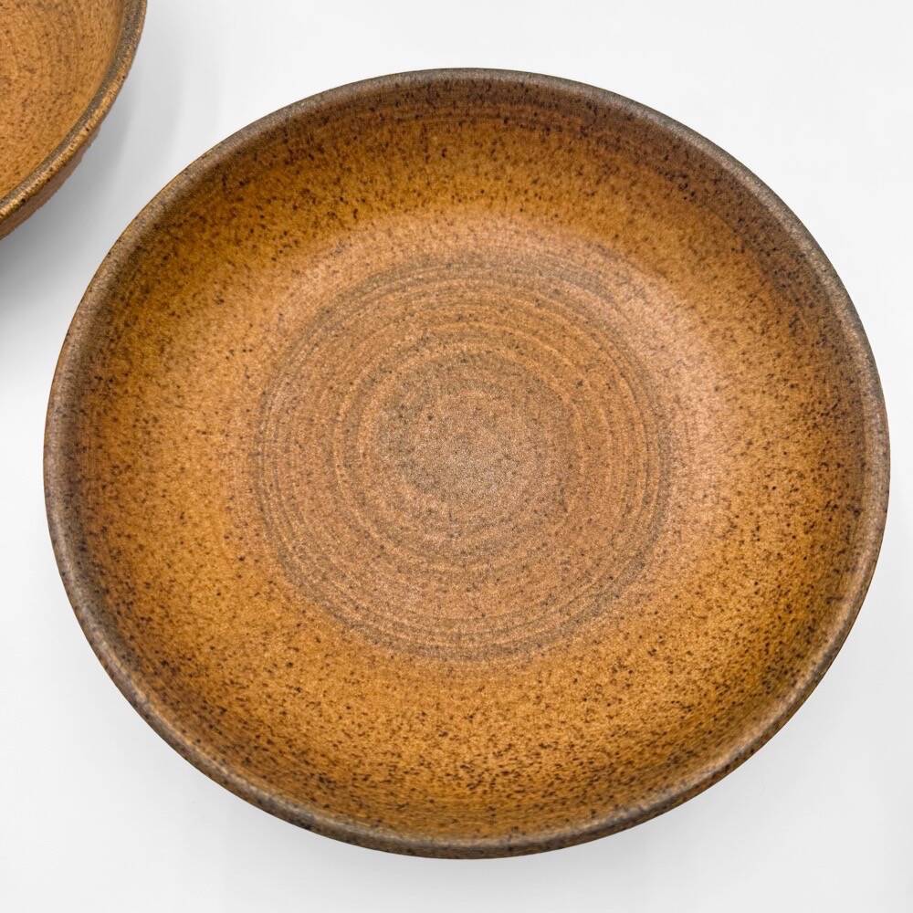 Glazed stoneware deep plates Longchamp