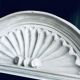 Patinated wooden fronton