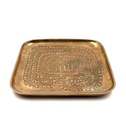 Modern solid brass tray / vide poche, Atelier Ventrella Italy 1980s