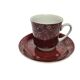 Vintage Polish cup and saucer from Wałbrzych Pottery, 1970s, set of 2