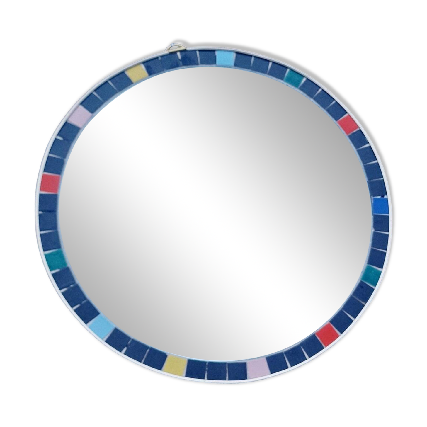 Vintage ceramic tile mirror