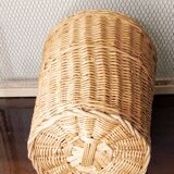 Vintage wicker basket planter