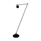 Minimalist articulated black floor lamp