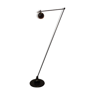 Minimalist articulated black floor lamp