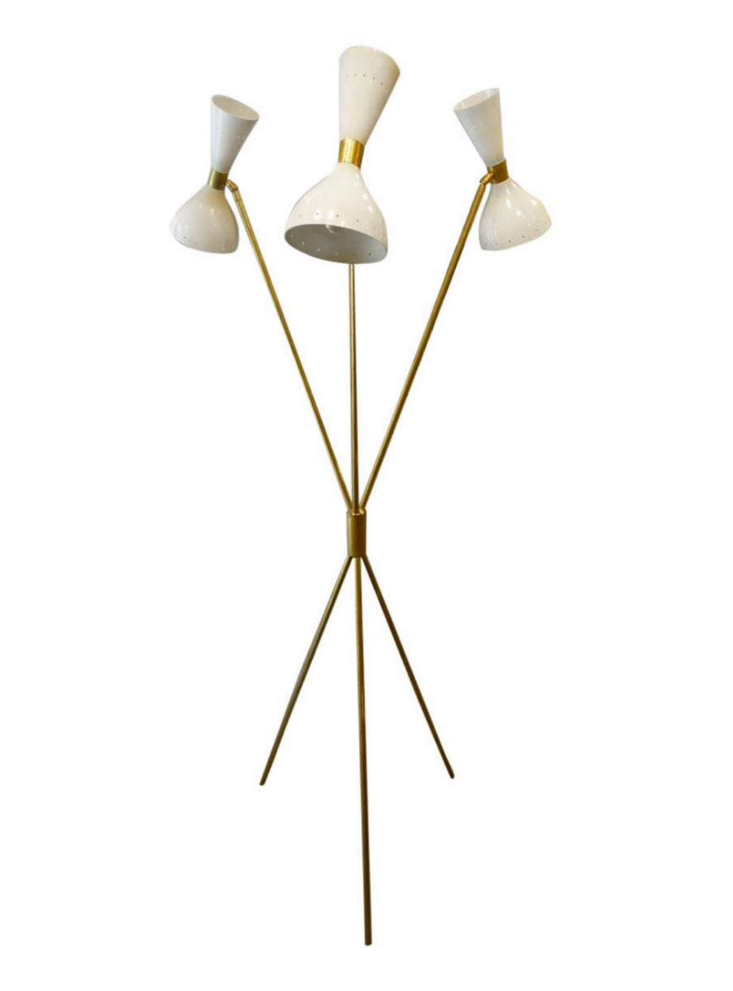 Tripod lamppost in the style of Italian creations