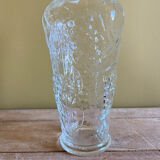 Vase en verre transparent