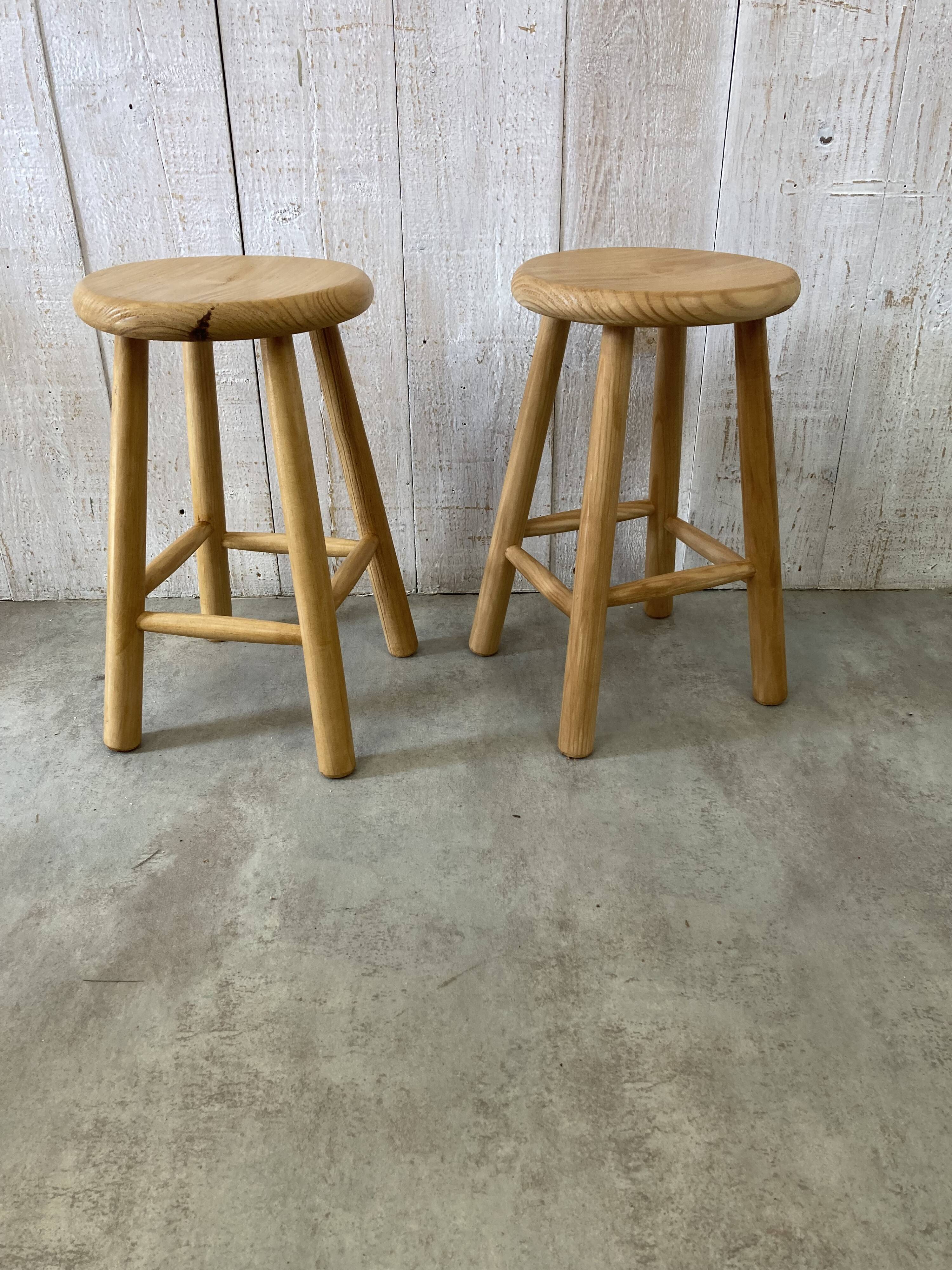 Pair of farmhouse stools