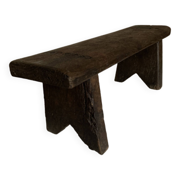 Folk art country bench/shelf, early 20th century