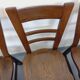 Set of 6 vintage brutalist oak chairs from the 1950s.