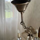 Lustre with 6 arms by Deknudt in patinated metal