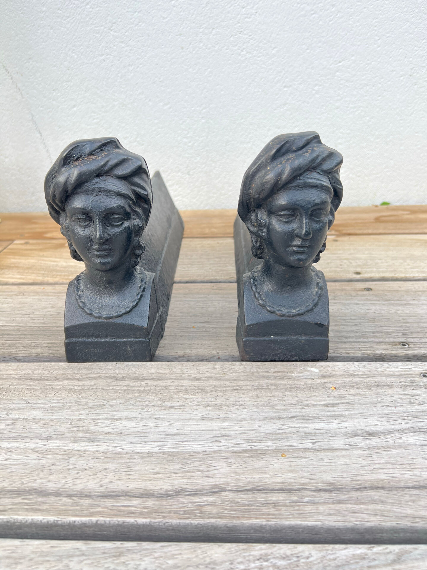 2 Antique fire dogs