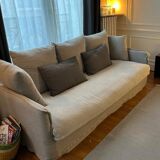 Flamingo sofa linen gray model Hira