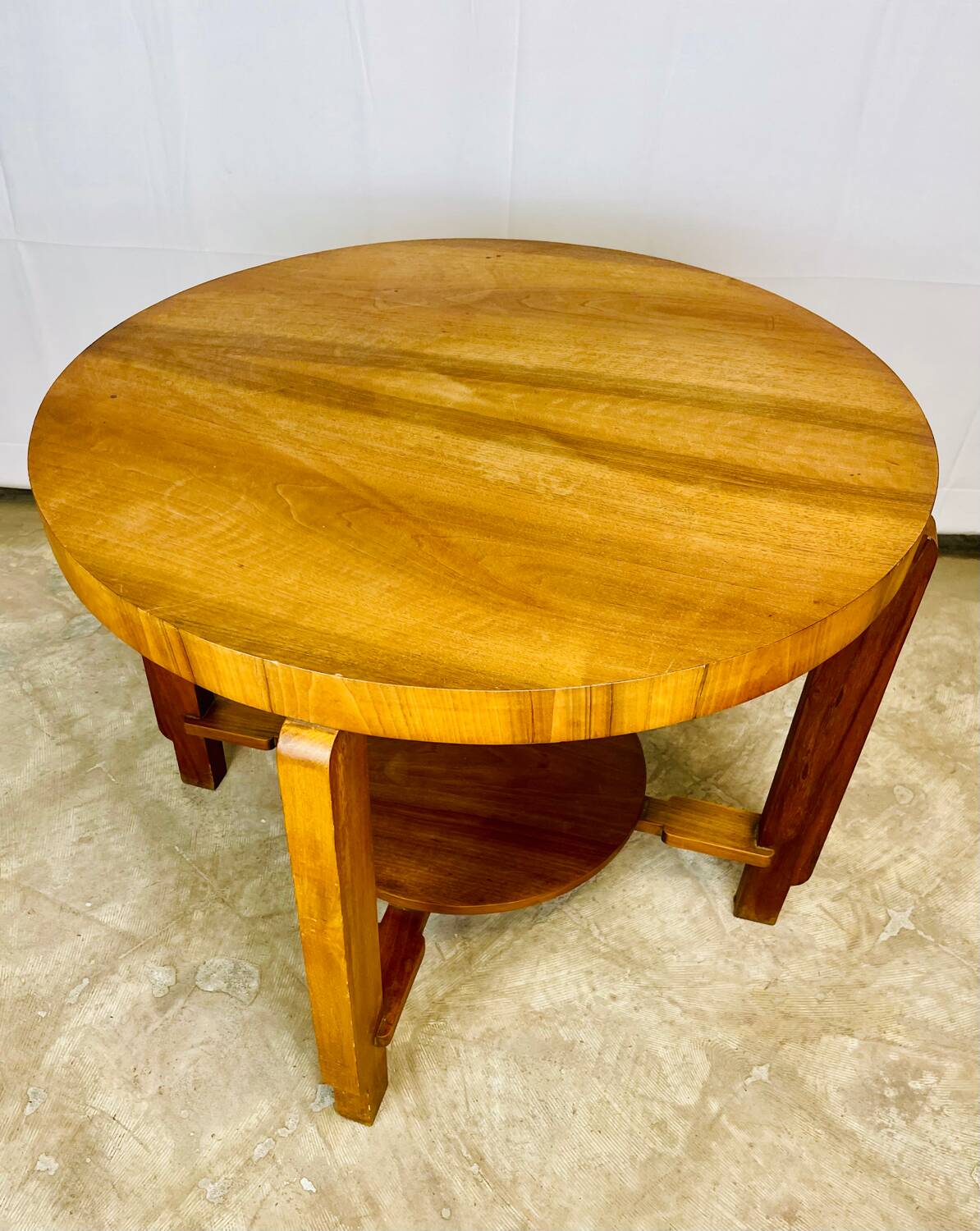 Art Deco round side table