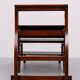 A Regency style Mahogany library chair /steps. England