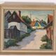 « Scène de village » par Alvar Johansson