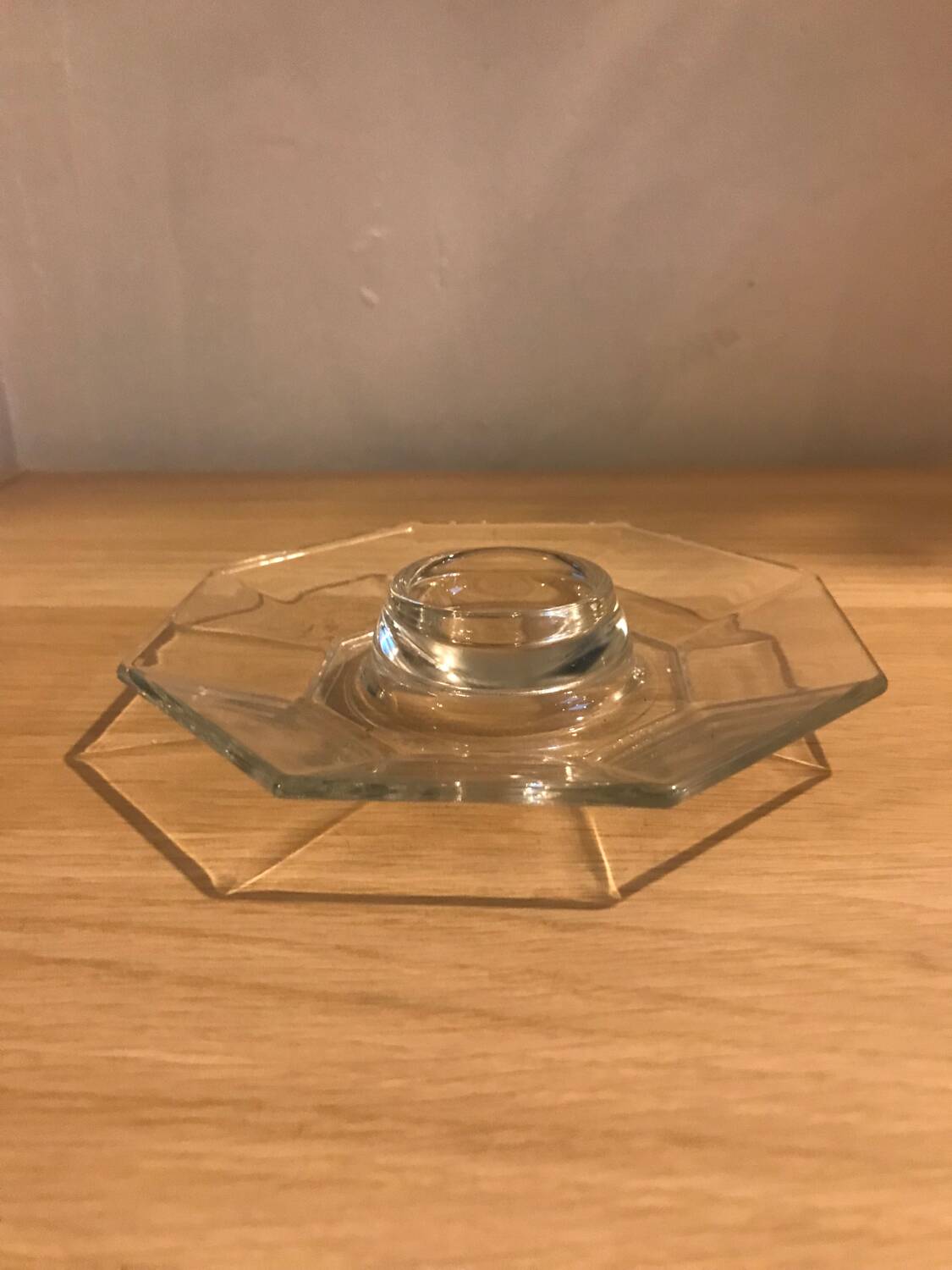 Vintage glass egg cup luminarc model Octime
