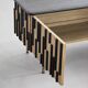 TV cabinet / Low sideboard in natural wood and blackened wood