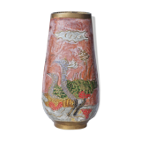 Indian vase engraved with birds