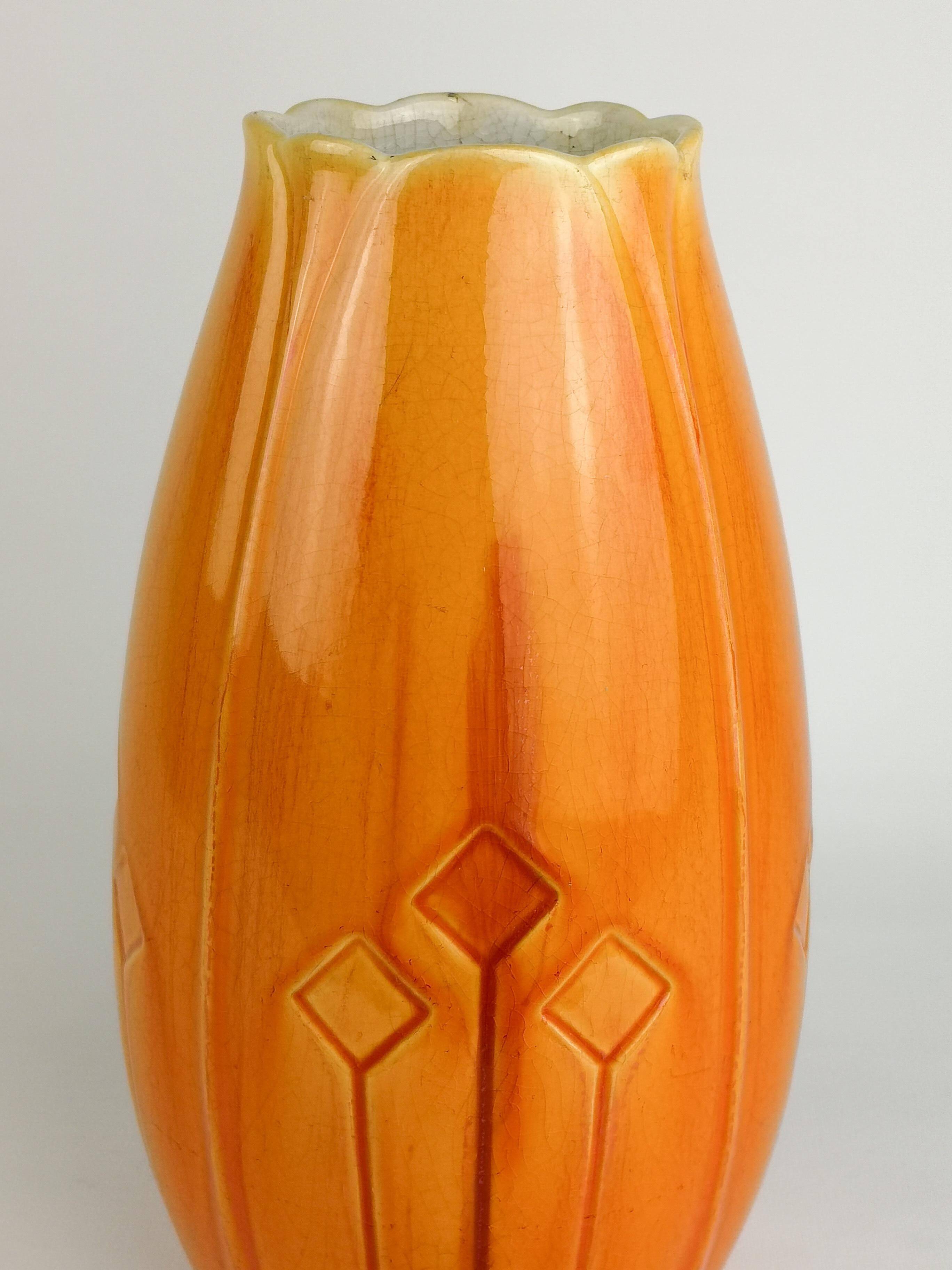 Art Nouveau vase Rörstrand Alf Wallander