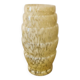 Clichy glass art deco vase