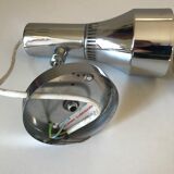 Pair of chrome wall lamps with ball joints design 70 years